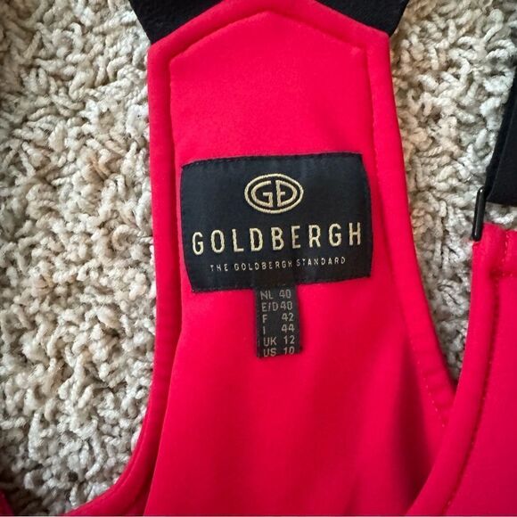 Goldbergh Phoebe Ski Pants Salopettes Bibs Flame Red Black US 10 - Picture 2 of 6